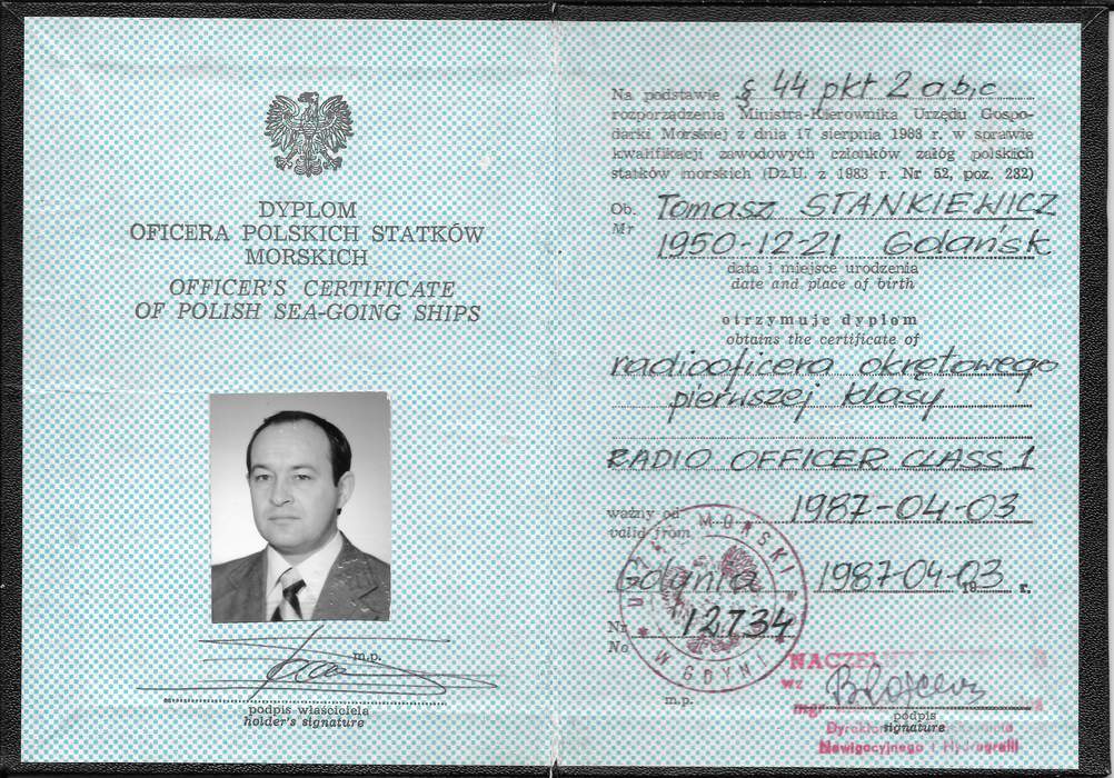 Officers Certificate