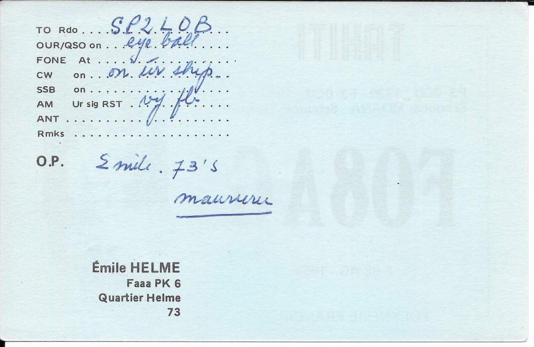 Papeete, Tahiti Island, French Polynesia.